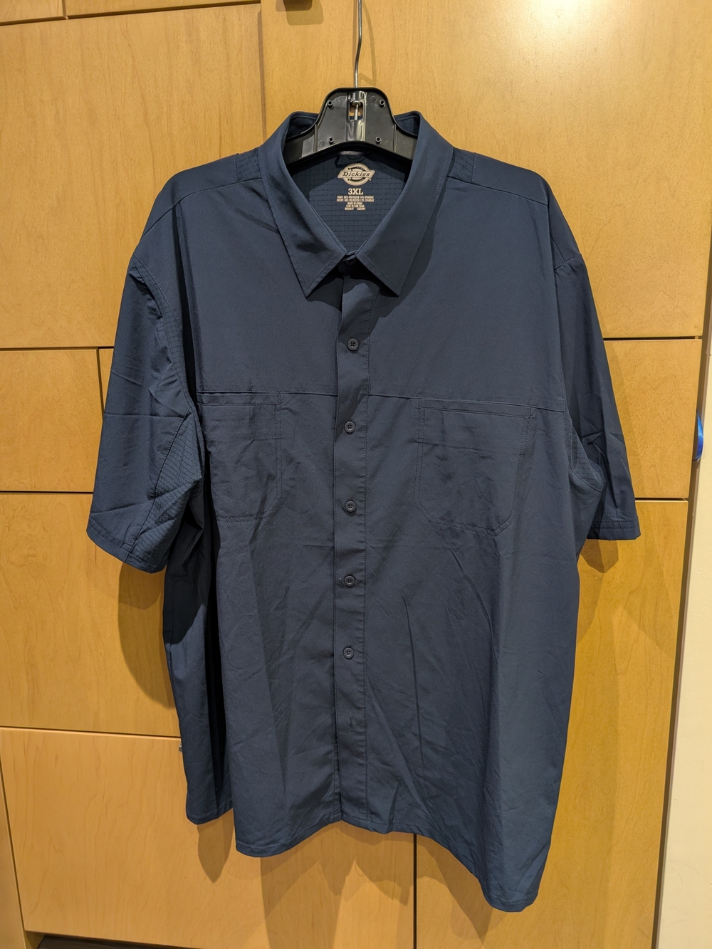 Dickies Men's Short-Sleeve Button-Up Shirt - Navy